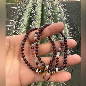 Garnet &Multi Stones Bracelet